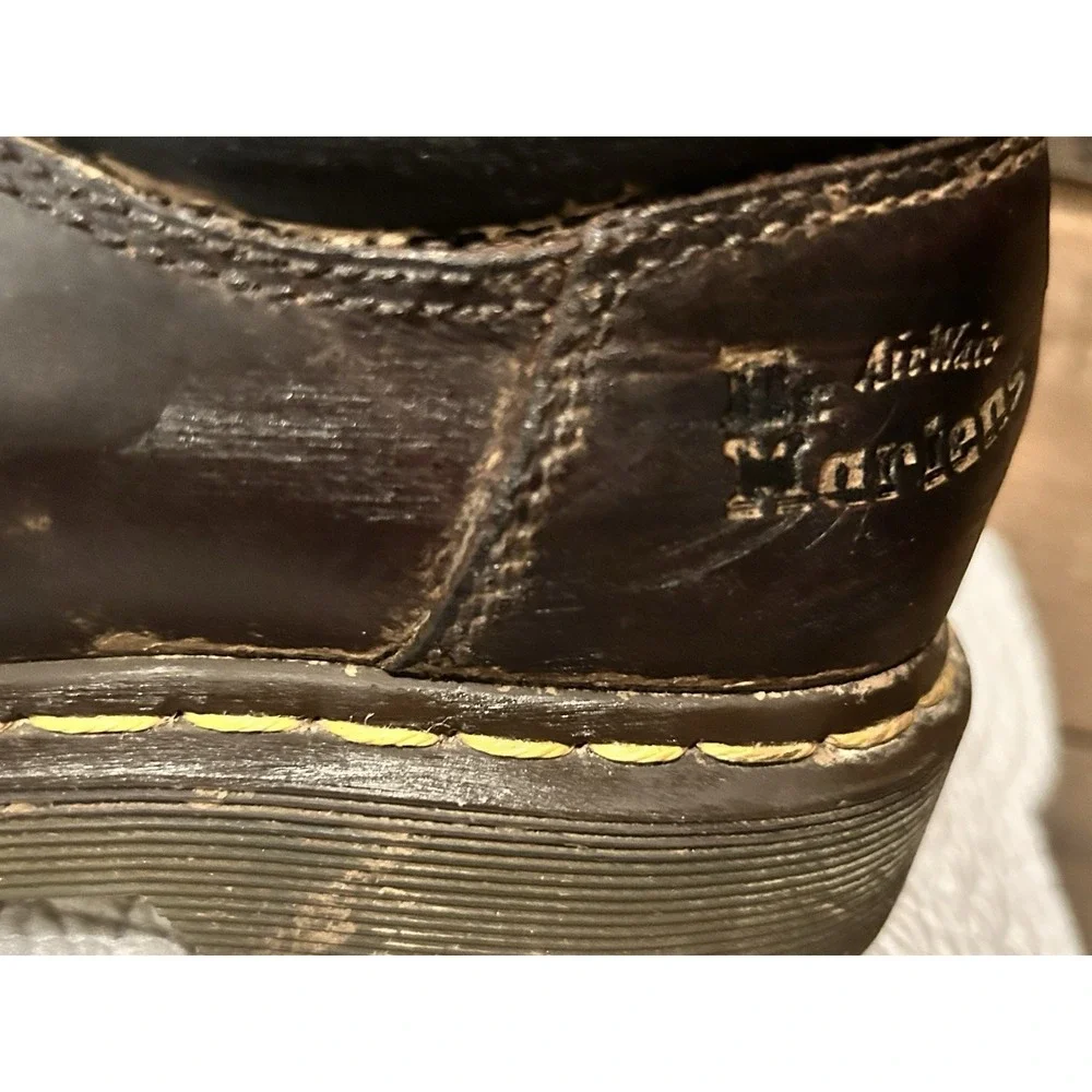 Doc‎ Dr. Martens Brown Leather Mens US 11849 Oxford Shoes Womens Size 8